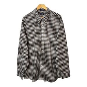 Saddlebred Big Man Wrinkle Free Plaid Button Down Shirt Long Sleeve Men Size 2XL